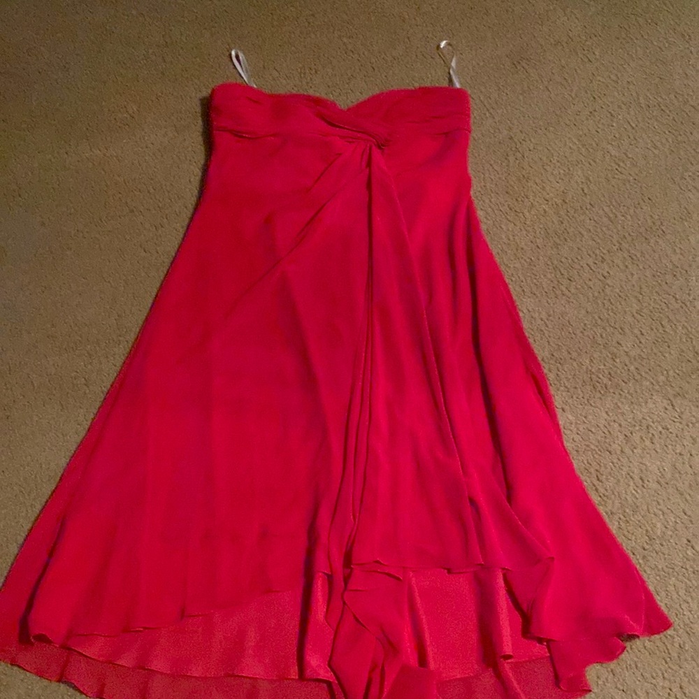 Strapless Full Skirt Bridesmaid Dress